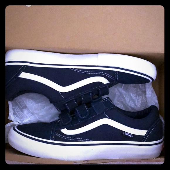 vans old skool velcro navy
